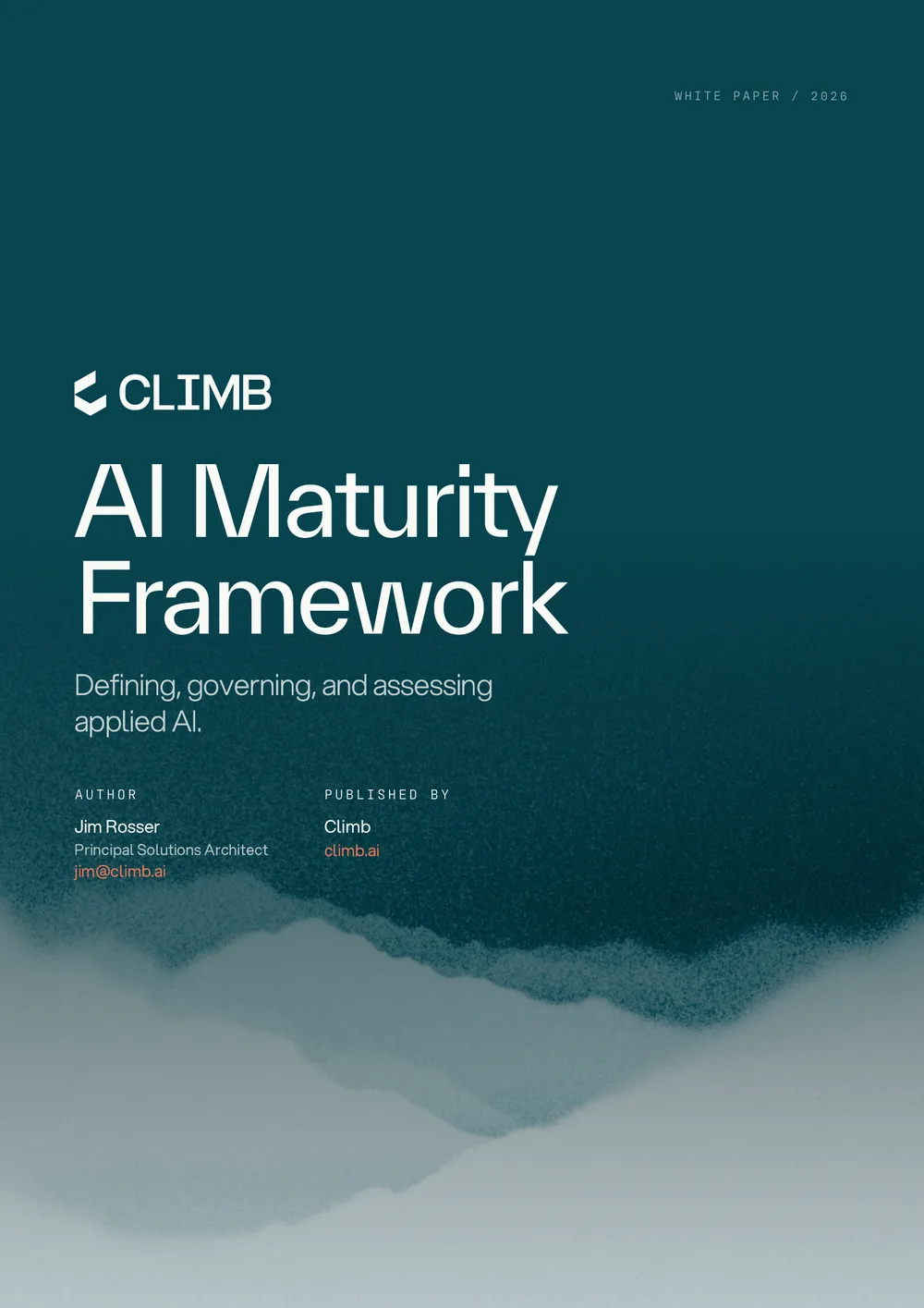 Cover of The AI Maturity Framework whitepaper